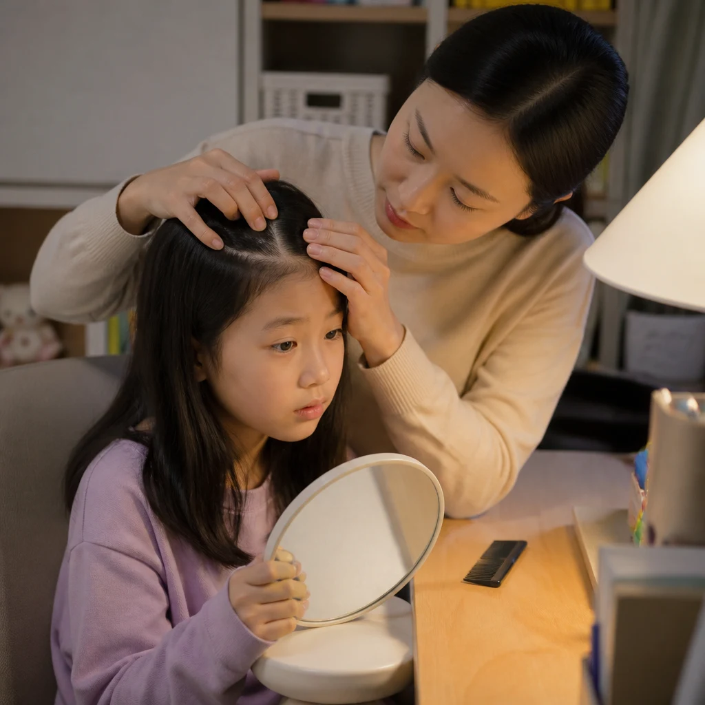 아이 원형탈모와 두피 곰팡이 감염은 어떻게 구분하나요?